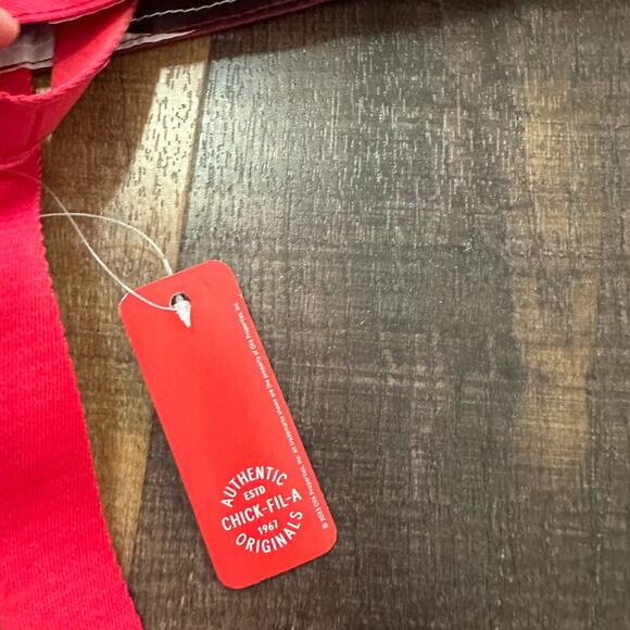 Chick-fil-A Red Patchwork Tote Bag with Cow Print Lining - Picture 6 of 6